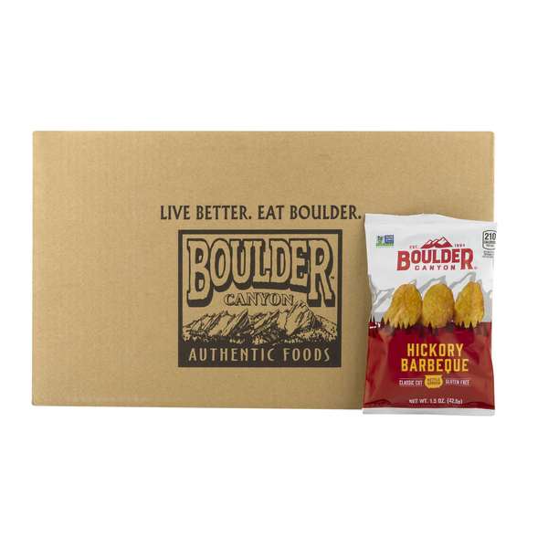 Boulder Canyon Boulder Canyon Hickory BBQ Potato Chips 1.5 oz., PK55 11319